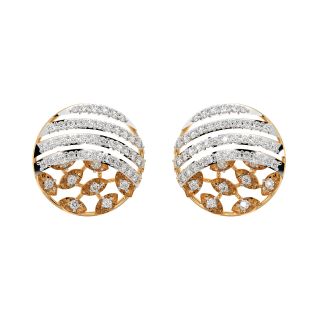 Lindy Round Diamond Stud Earrings